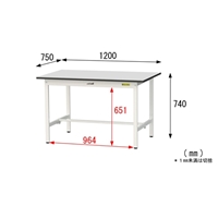 1200x750x740ワークテーブル(防塵室対応)_選択画像04