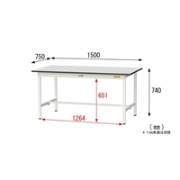 1500x750x740ワークテーブル(防塵室対応)_選択画像04