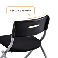 折畳み椅子(キャスター付/ブラック)_選択画像04