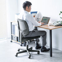 ビジネスチェアー(高耐荷重/ブラック)_選択画像04