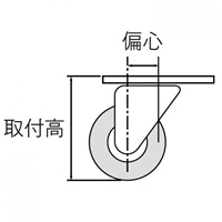 パイプラック用/100差込キャスター(自在4個_選択画像02
