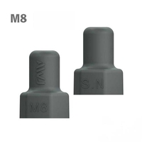 M8シンングルナット保護キャップ(GY/2個)
