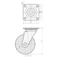 150mm キャスター(自在金具付/高導電)_選択画像04