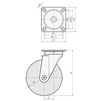 150キャスター(ゴム車/自在/ステンレス製)_選択画像04