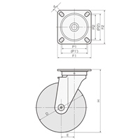 125キャスター(ゴム車/自在/ストッパー/SUS_選択画像04