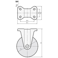 130mm キャスター(ナイロン車/固定/SUS製)_選択画像03