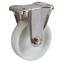 150mm キャスター(ナイロン車/固定/SUS製)