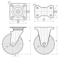 150mm 牽引用キャスタ-(固定/軽量)_選択画像04