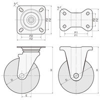 150mm 牽引用キャスタ-(自在/軽量)_選択画像04