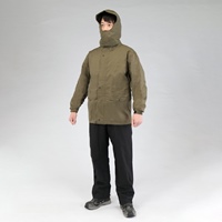 [3L] 透湿性レインウェアー(オリーブ)