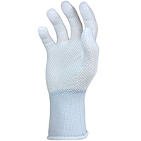 L/薄手軍手(ポリエステル･綿･滑り止付/10双