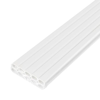 16mmx2mテープ付モール(プラスチック/白x10