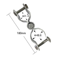 φ31.8xφ48.6パイプジョイント扉用ヒンジ_選択画像03