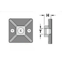 19.5X19.5結束バンド用ベース(粘着付/100個_選択画像04