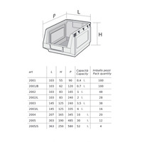 103x 90x 55mm パーツトレー(重ね置型/灰)_選択画像02