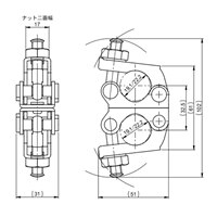 φ19.1-22.2mm 二連クランプ(直交)_選択画像04