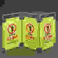 1500x300x960mm 標識スタンド(作業中/3連)