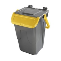 35L ダストボックス(フタロック付/黄)