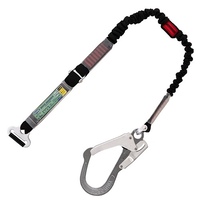 1500mm 副ランヤード(胴ベルト用/伸縮式)