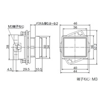 AC200V LED表示灯(角形･橙)_選択画像02