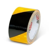 50mmx9.1m ハイレベル反射テープ(黄/黒)