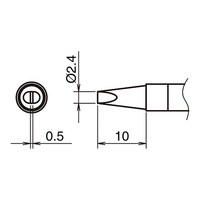 2.4mm　交換用こて先
