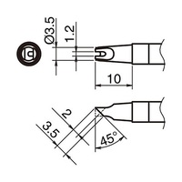 3.5mm　交換用こて先
