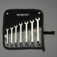 7本組/3/8 in- 3/4 in片目片口スパナセット