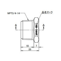 NPT 3/4 inxRc 1/2 in ブッシング_選択画像03