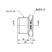 R 3/4 inx NPT1/2 in ブッシング_選択画像03