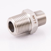 R3/8 inxNPT1/2 in異径六角ニップル(SUS製)