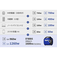 AC100V/1.6kw(50/60Hz)発電機(インバータ式_選択画像02