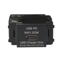 USB給電用コンセント(Type-C/黒)