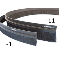 25mmx1.0m シールブラシ(粘着付/PP/黒)