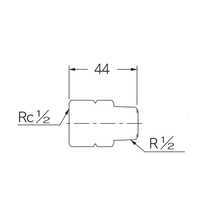Rc1/2 inxR1/2 in フリーターンアダプター_選択画像03