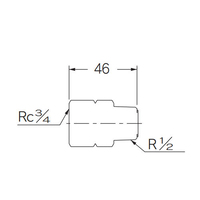 Rc3/4 inxR1/2 in フリーターンアダプター_選択画像03
