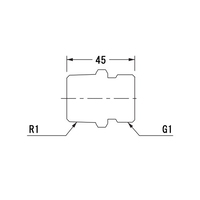 G1 in×R1 in 砲金フレキニップル_選択画像02