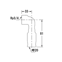 #20/Rp3/4 in 差込式水栓エルボ_選択画像02