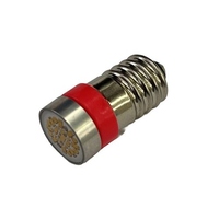 AC/DC 6V/E10(21.5mm) LEDランプ(レッド)
