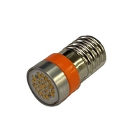 AC/DC 6V/E10(21.5mm) LEDランプ(オレンジ)