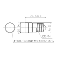 AC/DC24V/E10(21.5mm) LEDランプ(ブルー)_選択画像02