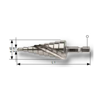 4-12mm ステップドリル(1/4 in六角軸･HSS)_選択画像02