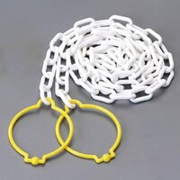 6.0mmx 2m プラスチックチェーン(白)