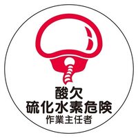 φ35ヘルメットステッカ-(酸欠硫化水～/2枚