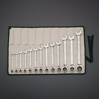 13本組 ラチェット片目片口スパナ