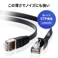 7 m フラットLANケーブル(CAT7/ブラック)_選択画像02