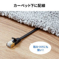 7 m フラットLANケーブル(CAT7/ブラック)_選択画像04