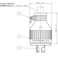 250V/20A 防水型引掛けプラグ(2P)_選択画像02