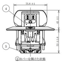 125V/15Aフロアコンセント/丸(1口/アース付_選択画像04