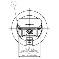 125V/15Aフロアコンセント/丸(1口/抜止･E付_選択画像02
